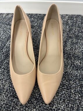 Cole Haan cream heels